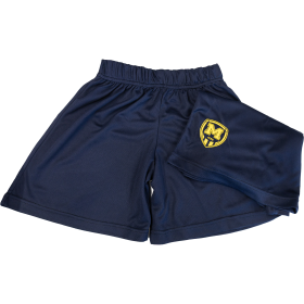 Blue training shorts