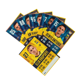 Set of cards for autographs Metalist 1925