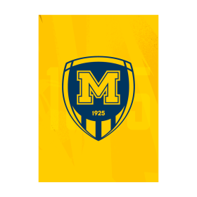 Metalist 1925 autograph card - logo on a yellow background