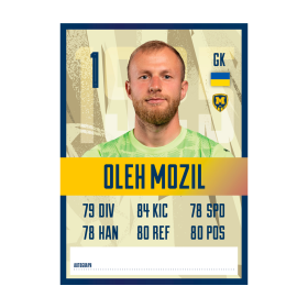 Metalist 1925 autograph card - Oleh Mozil