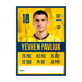 Metalist 1925 autograph card - Yevhen Pavliuk