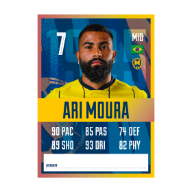 Metalist 1925 autograph card - Ari Moura