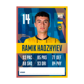 Metalist 1925 autograph card - Ramik Hadzhyiev