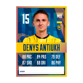 Metalist 1925 autograph card - Denys Antiukh