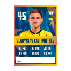 Metalist 1925 autograph card - Vladyslav Kalitvintsev