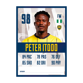 Metalist 1925 autograph card - Peter Itodo