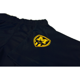 Black training shorts