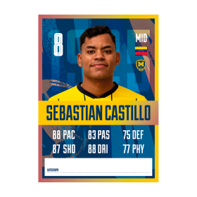 Metalist 1925 autograph card - Sebastian Castillo