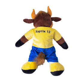 Hartik, the mascot toy—the official mascot of FC Metalist 1925